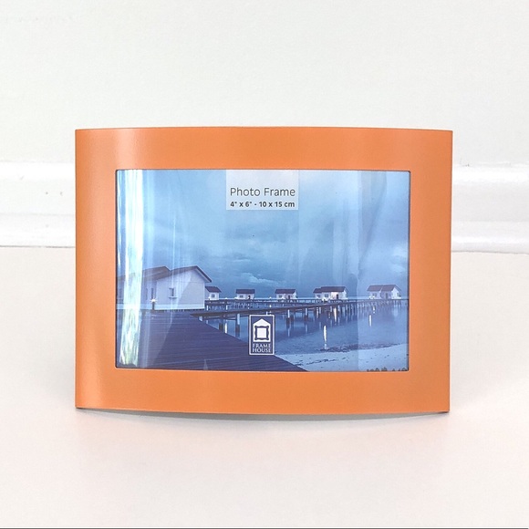 Frame House Accents Nwt Orange Photo Frame Poshmark